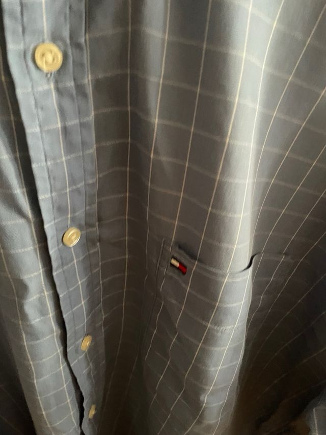 Camisa Tommy Hilfiger azul cuadros