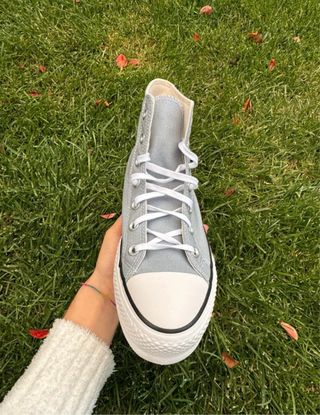 Zapatillas Converse All Star azul plataforma T39