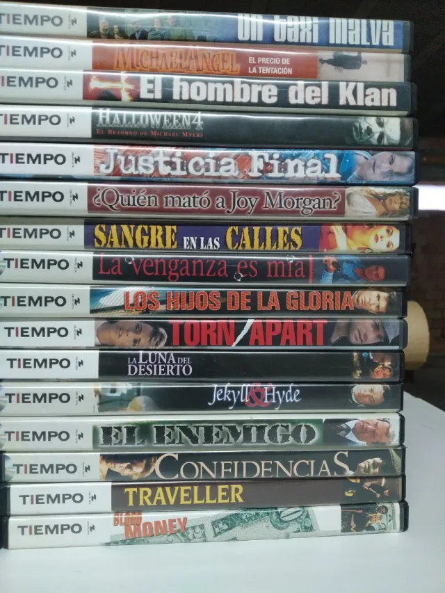 Lote 33 DVDs Acción y Aventura Revista TIEMPO