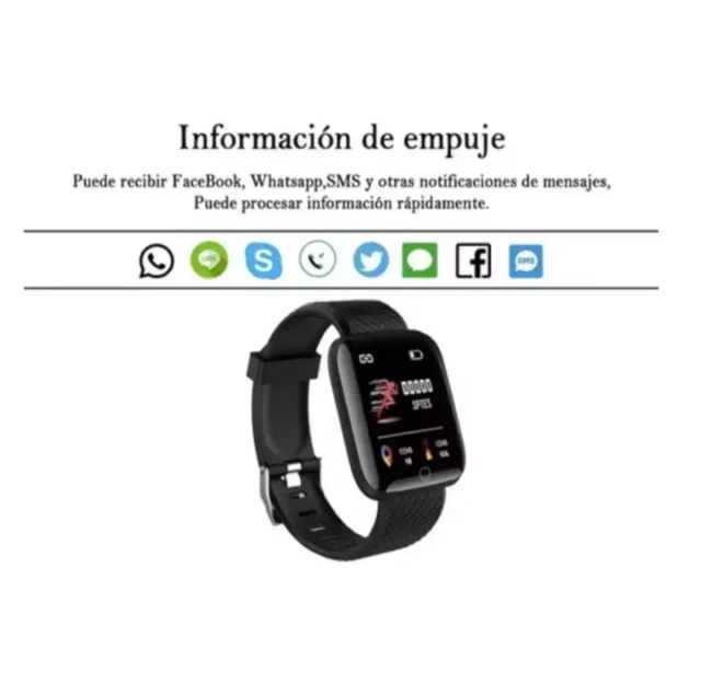 Reloj Inteligente Multifuncional Negro