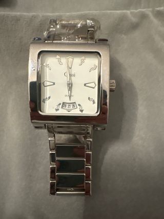 Reloj Cussi Plata y Blanco