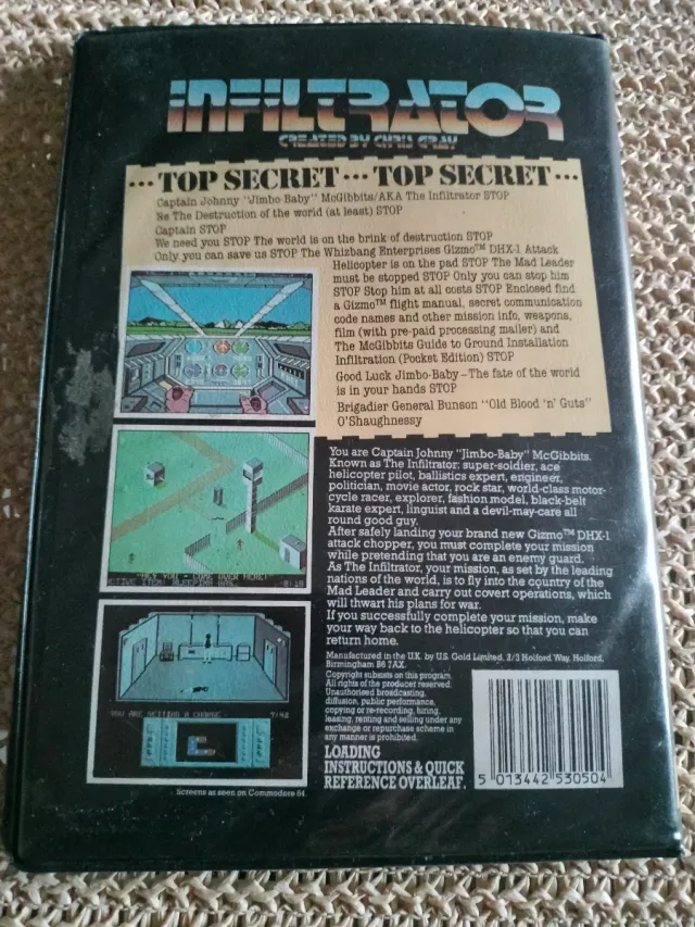 Videojuego Infiltrator 5 1/4 U.S. Gold