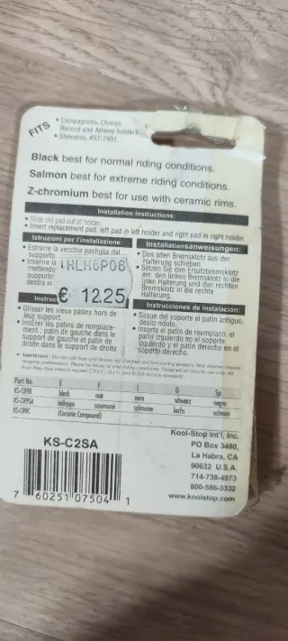 Zapatas Kool-Stop Campy 2000