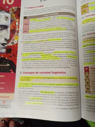 Libro de Lengua Castellana y Literatura 1.º Bachi.