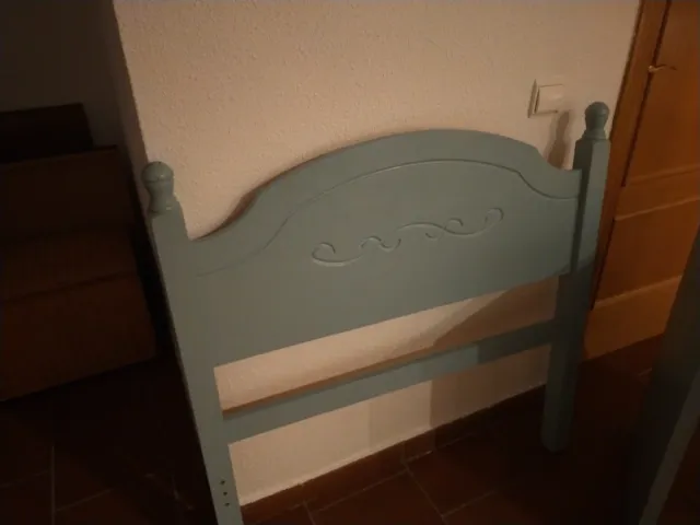 Cabecero, mesilla y escritorio ikea Mickey azul