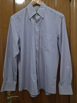 Camisa Emidio Tucci cuadros M manga larga