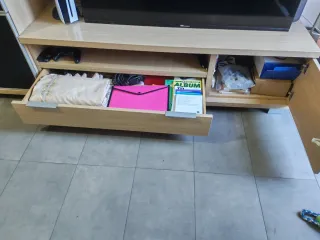 Mueble TV Madera y Metal