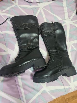 Botas altas negras mujer