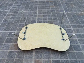 Bandeja mesa decorativa auxiliar con patas