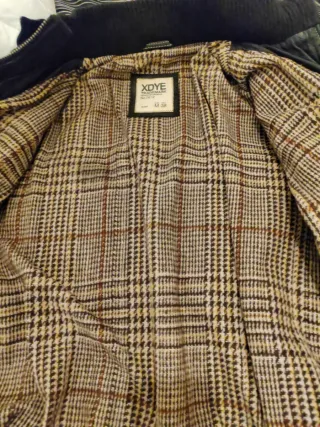 Cazadora de cuero marrón