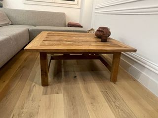 Mesa de centro de madera rústica