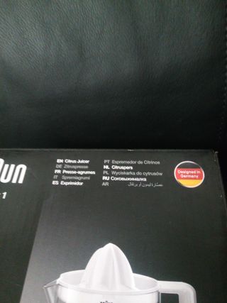 Exprimidor Braun CitrusQuick 1 350 ml 20W sin BPA