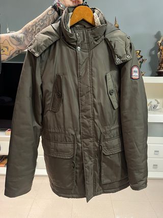 Chaqueta Parka Hombre Verde Militar