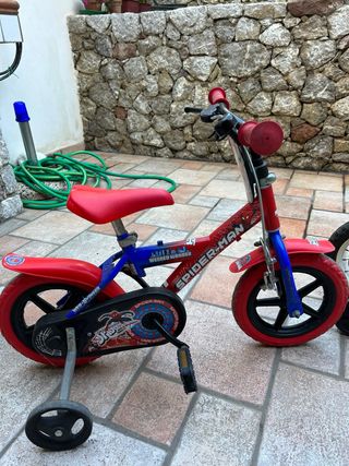 Bici Spider-Man rossa per bambini