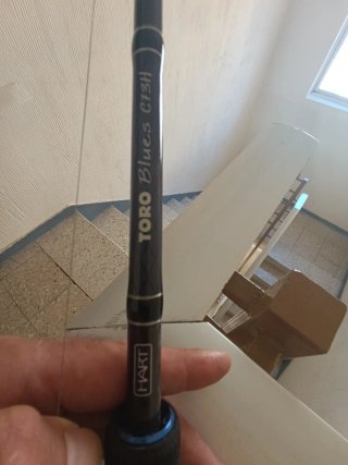 Caña de casting para lucio con carrete okuma