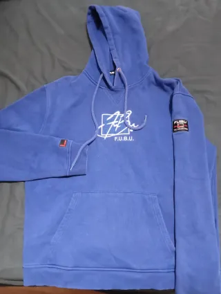 Hoodie y2k top vintage FUBU taglia US L (XL Europe