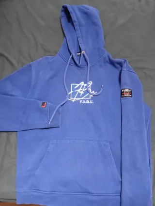 Hoodie y2k top vintage FUBU taglia US L (XL Europe