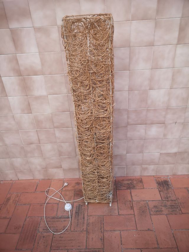 Lámpara de mimbre 4 luces 135cm