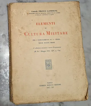 Elementi di Cultura Militare 1937
