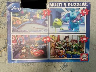 Pack 4 Puzzles Disney