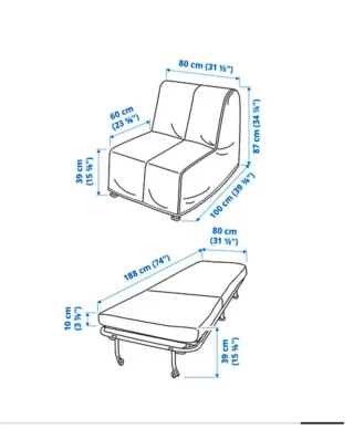 Sofá Cama 1 Plaza + sabana bajera nueva gratis!