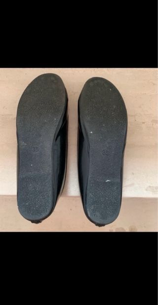 Ballerine Nere Lucide con Fiocco Tg 36