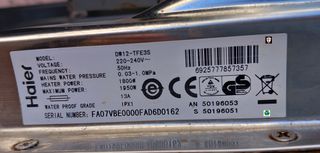 Ruedas Cesta Superior Lavavajillas Haier DW12-TFE3