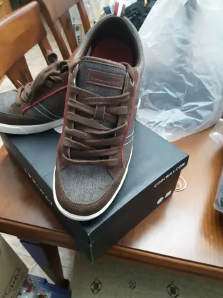 Zapatillas Coolway Hombre Marrón/Gris