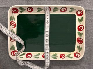 Juego de 2 Platos Rectangulares Decorados