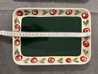 Juego de 2 Platos Rectangulares Decorados