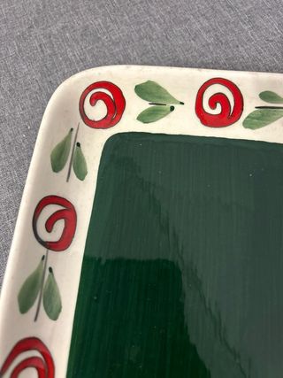 Juego de 2 Platos Rectangulares Decorados