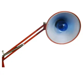 Lampada vintage anni 70 rossa