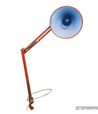 Lampada vintage anni 70 rossa