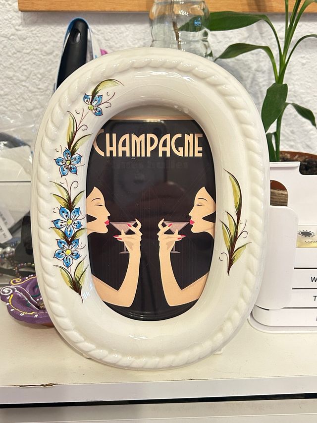 Marco de fotos vintage Champagne