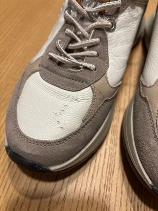 Zapatos Cetti Talla 39 Gris y Blanco