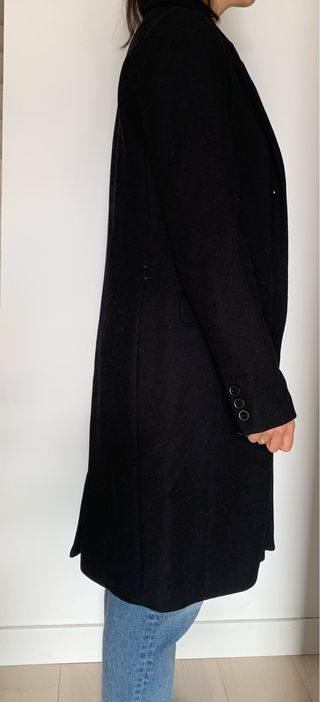 Abrigo lana corte recto Modström