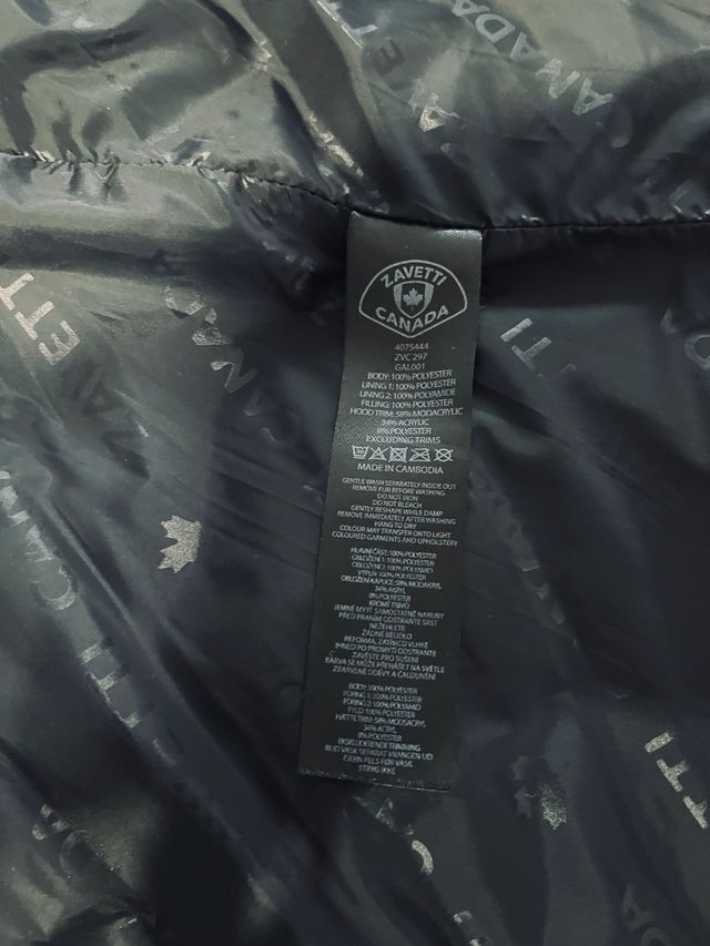 Abrigo Zavetti Negro Talla M