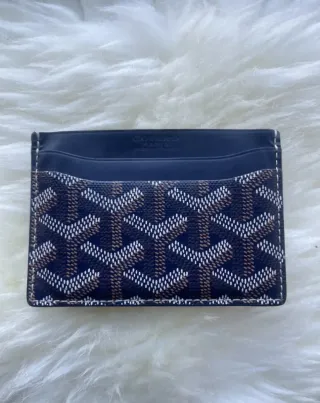 Porta Carte Goyard Originale Blu