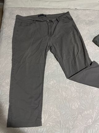 Pantaloni in tessuto uomo taglia 60 grigio