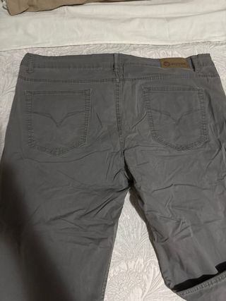 Pantaloni in tessuto uomo taglia 60 grigio