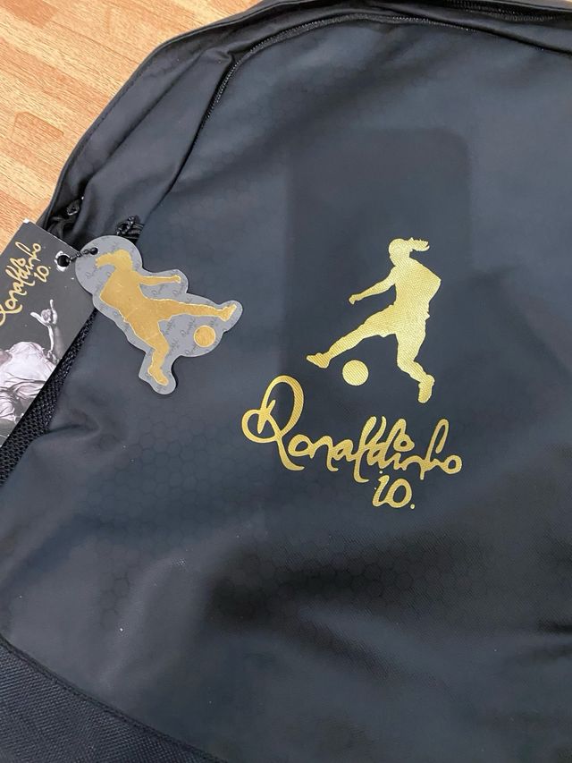 Zaino Ronaldinho 10 nero oro ufficiale