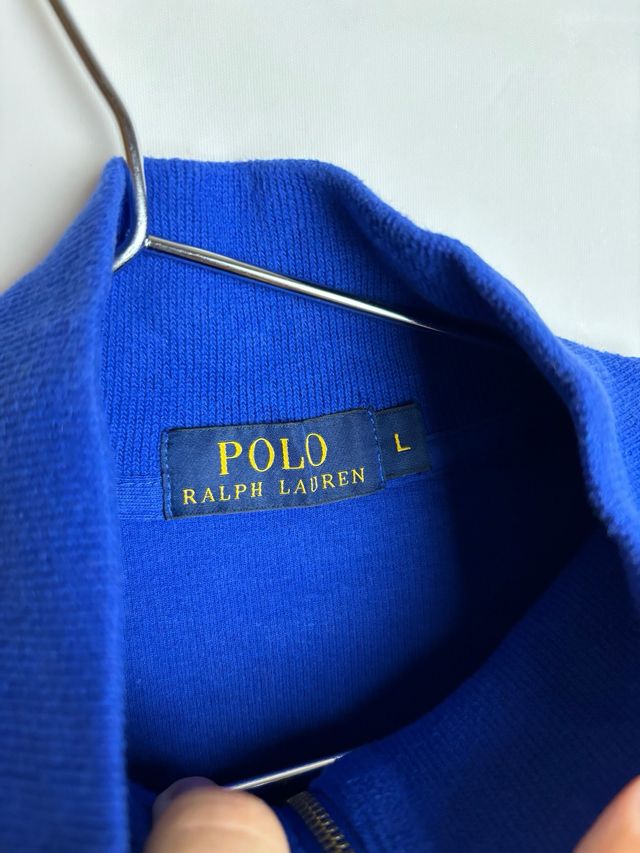 Jersey Ralph Lauren 1/4 cremallera azul