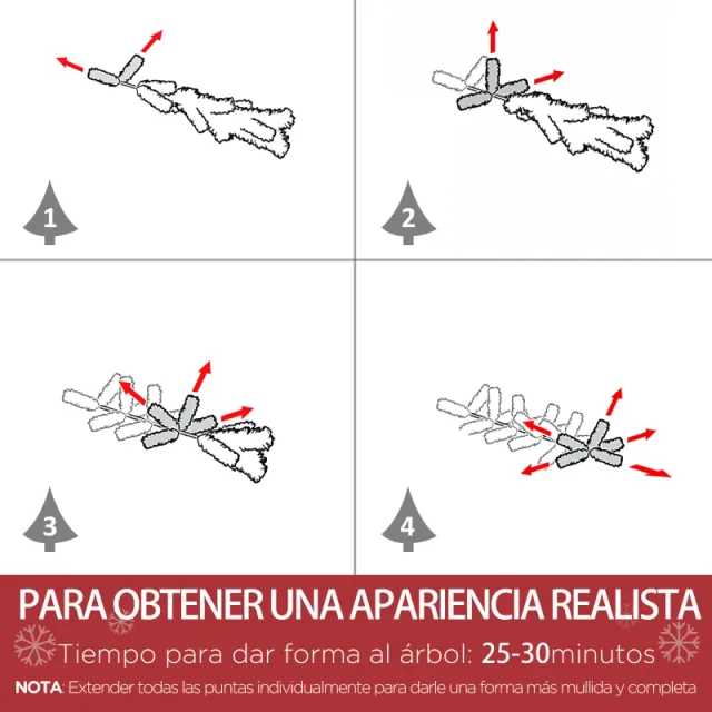Árbol Nevado Navidad