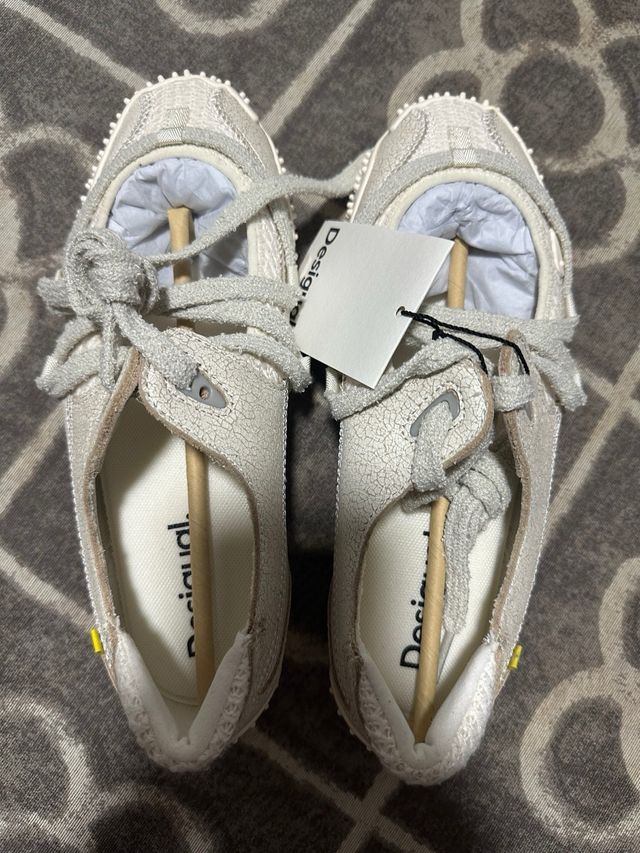 Zapatillas Desigual Beige/Gris Talla 38