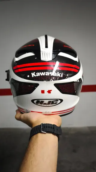 Casco HJC Integral Blanco/Negro/Rojo