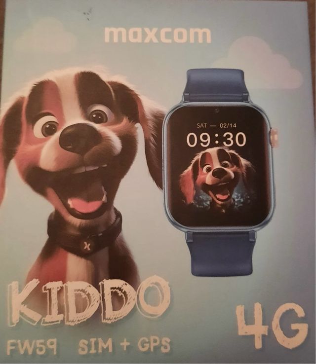 Relógio inteligente azul