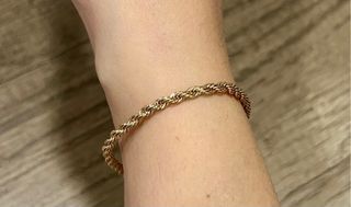 Braccialetto donna con ciondolo farfalla oro