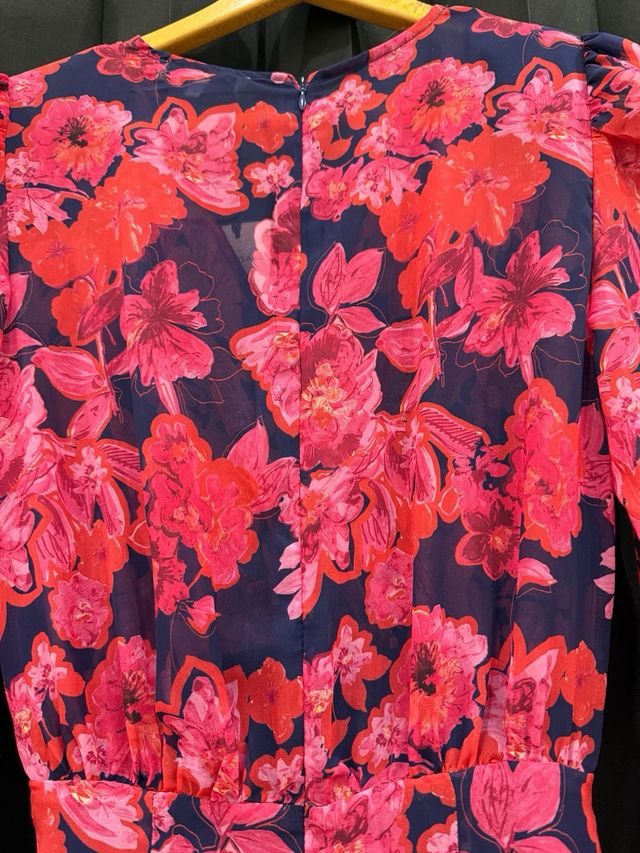 Vestido MORGAN estampado volantes