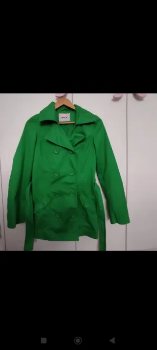 Gabardina verde Only mujer
