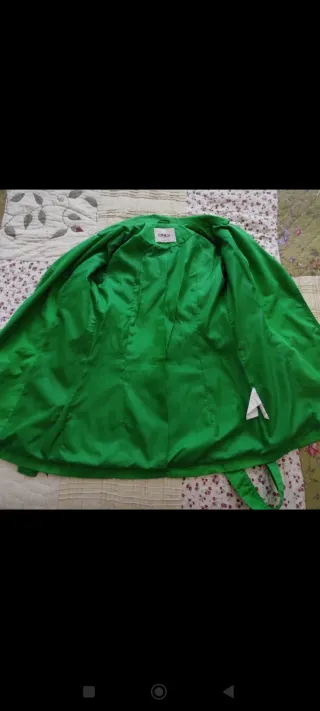 Gabardina verde Only mujer
